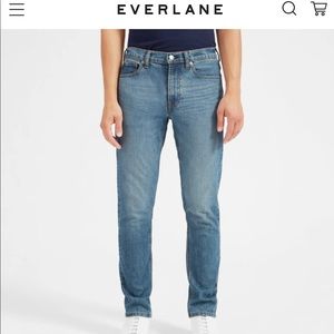 Everlane Straight Leg Mid Blue denim